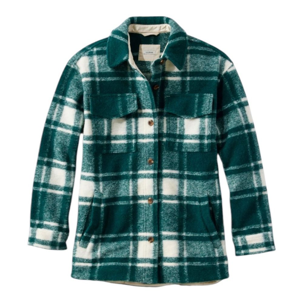 LL Bean Women’s Relaxed Fit Shirt Jacket NWT Size Small